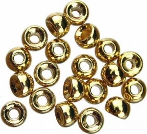 Hebeisen Tungsten Perlen Gold 2.8mm, 20 Stk.