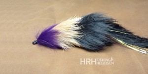 HRH Hechtstreamer Gr. 6/0 Black-Brown-Purple